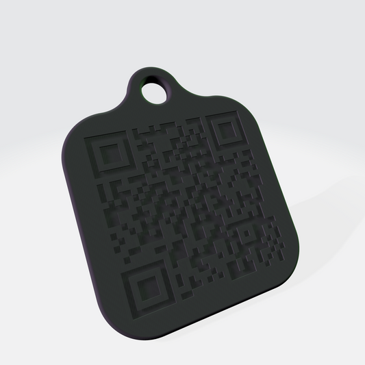 3D QR Code Keychain